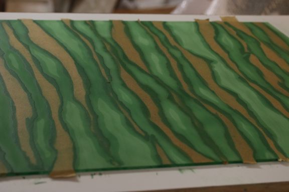 Verre artistique pour l'architecture